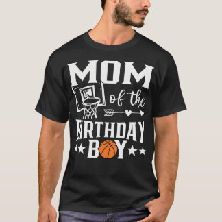 Basketbalmoeder van de vergebruiker Familie T-shirt