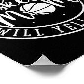 Basketbalmoeder Zal Hard Schreeuwen Poster (Hoek)