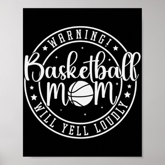 Basketbalmoeder Zal Hard Schreeuwen Poster (Voorkant)