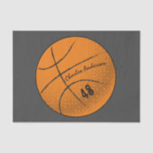 Basketbalmonogram | Custom Tissuepapier (Voorkant)
