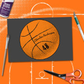 Basketbalmonogram | Custom Tissuepapier