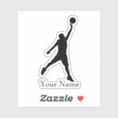 Basketbalnaam Sticker (Vel)
