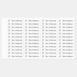 Basketbalnaamlabels voor kinderen terug naar schoo labels