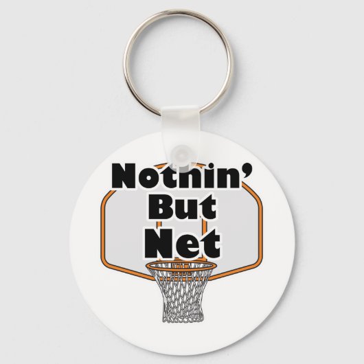 basketbalnet zonder bord sleutelhanger (Voorkant)