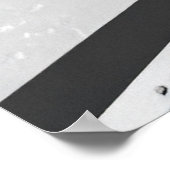 Basketbalnet zwart en wit poster (Hoek)