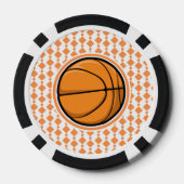 basketbalnummer pokerchips (Achterkant)