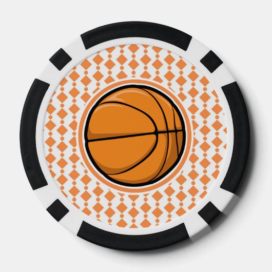 basketbalnummer pokerchips (Achterkant)