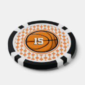basketbalnummer pokerchips (Enkel)