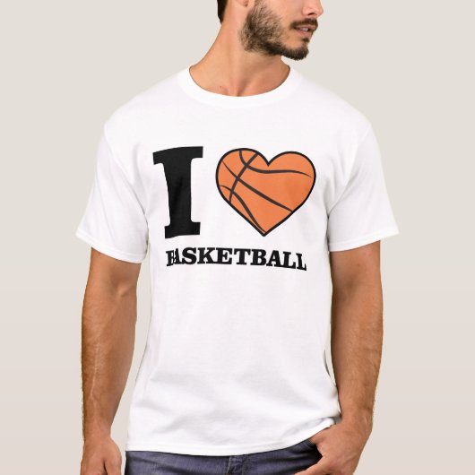 Basketbalontwerp T-shirt (Voorkant)