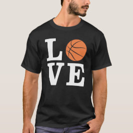 Basketbalontwerp T-shirt
