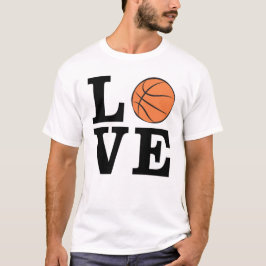 Basketbalontwerp T-shirt