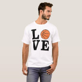 Basketbalontwerp T-shirt (Voorkant volledig)