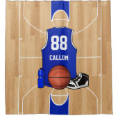 basketbalontwerper douchegordijn (Voorkant)