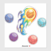 basketbalpakket sticker (Vel)