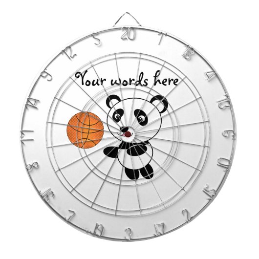 Basketbalpanda Dartbord (Voorkant)