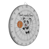 Basketbalpanda Dartbord (Voorkant Links)