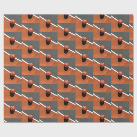 basketbalpapier cadeaupapier (Vlak)