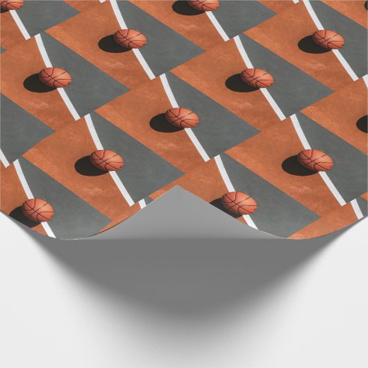 basketbalpapier cadeaupapier (Hoek)
