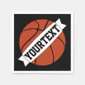 Basketbalpartij de Naam van het Douaneteam of Teks Servet (Voorkant)