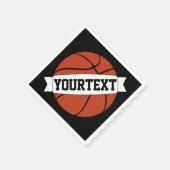 Basketbalpartij de Naam van het Douaneteam of Teks Servet (Hoek)