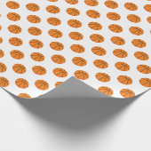 Basketbalpatroon | Achtergrondkleur Cadeaupapier (Hoek)
