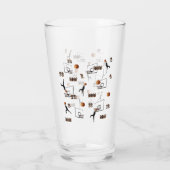 Basketbalpatroon afspelen, glas (Achterkant)