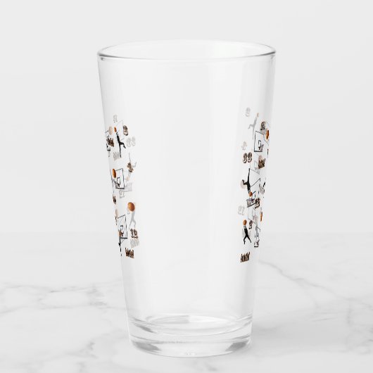 Basketbalpatroon afspelen, glas (Rechts)