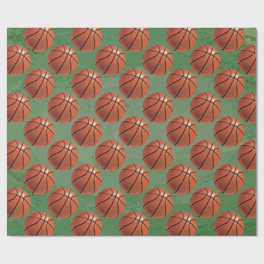 Basketbalpatroon Cadeaupapier (Vlak)