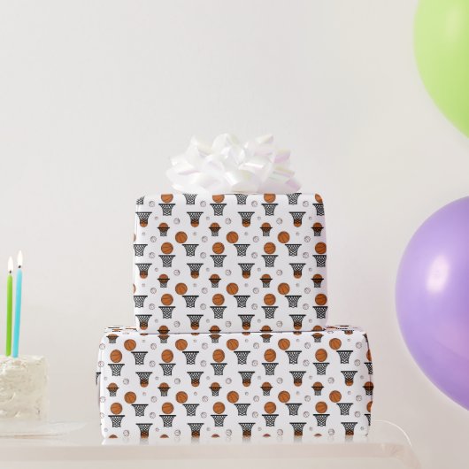 Basketbalpatroon Cadeaupapier (Feestgeschenken)