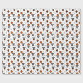 Basketbalpatroon Cadeaupapier (Vlak)