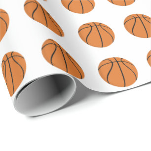 basketbalpatroon   Elke achtergrondkleur Cadeaupapier