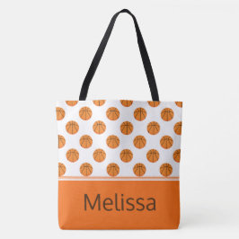 Basketbalpatroon | Gepersonaliseerd Tote Bag