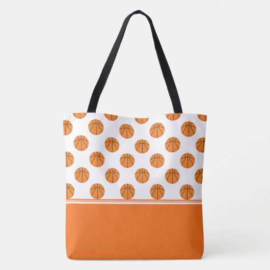 Basketbalpatroon | Gepersonaliseerd Tote Bag (Achterkant)