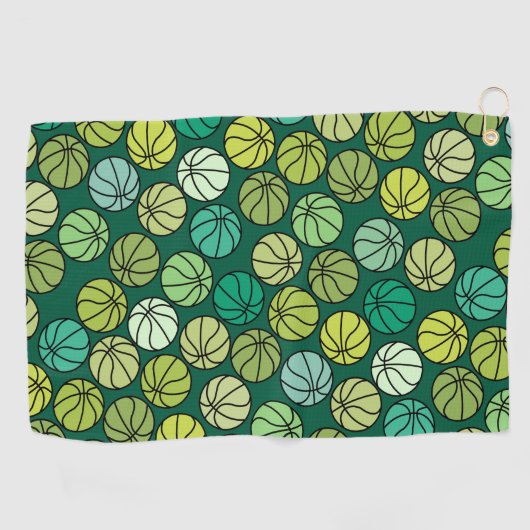 Basketbalpatroon Golfhanddoek (Horizontaal)