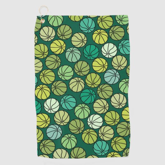 Basketbalpatroon Golfhanddoek (Voorkant)