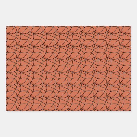 Basketbalpatroon Inpakpapier Vel (Voorkant 2)