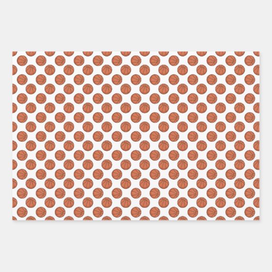 Basketbalpatroon Inpakpapier Vel (Voorkant)
