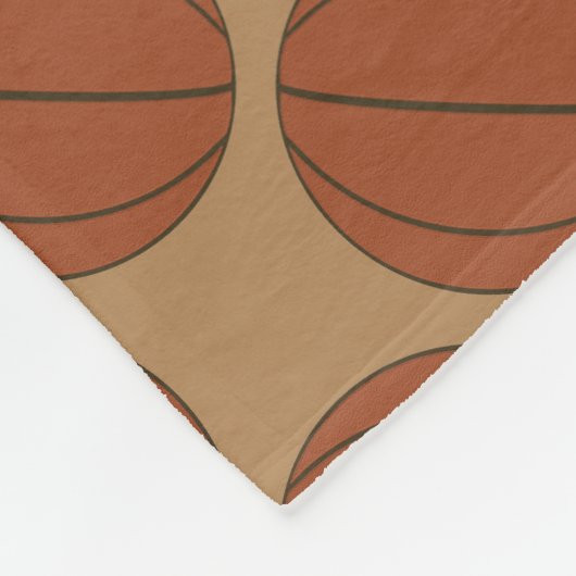 Basketbalpatroon kleine fleece deken (Hoek)