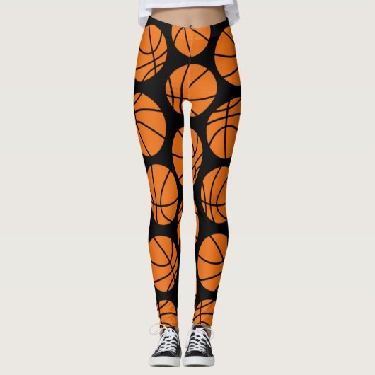 Basketbalpatroon Leggings (Voorkant)