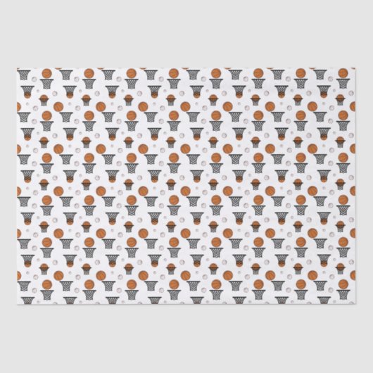 Basketbalpatroon Tissuepapier (Voorkant)