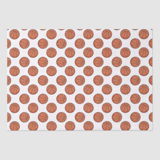 Basketbalpatroon Tissuepapier (Voorkant)