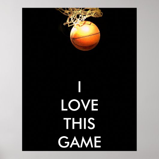 Basketbalposter - Panoramische basketbalposters Poster (Voorkant)