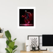 Basketbalposter Poster (Thuiskantoor)