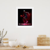Basketbalposter Poster (Keuken)