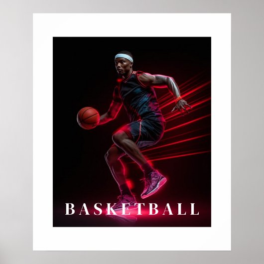 Basketbalposter Poster (Voorkant)