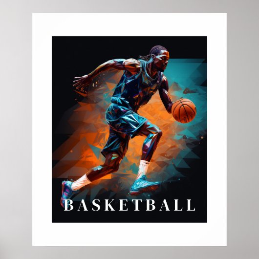 Basketbalposter Poster (Voorkant)