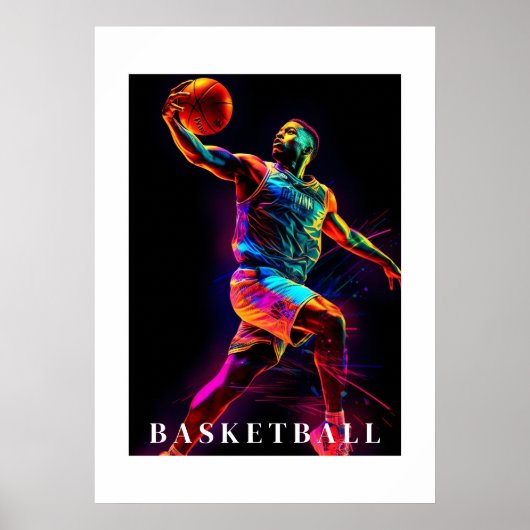 Basketbalposter Poster (Voorkant)