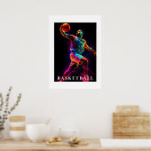 Basketbalposter Poster (Keuken)