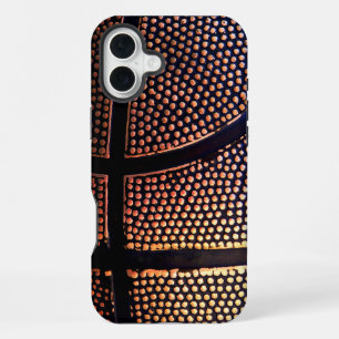 Basketbalprint telefoonhoesje iPhone 16 plus hoesje