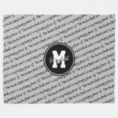 basketbalrechtbank blij grijs zwart fleece deken (Voorkant (Horizontaal))